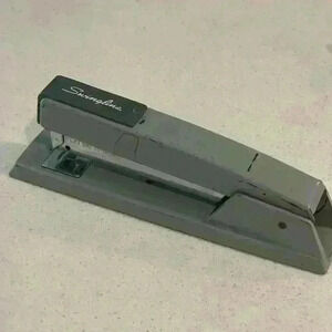 Vintage Swingline 8-1/2" Metal Stapler Grey USA Art Deco Office‎ Design